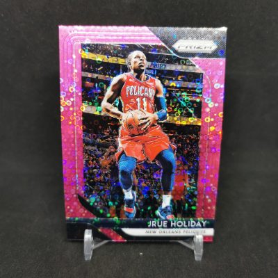 2018-19 Panini Prizm Prizms Fast Break Pink #137 Jrue Holiday /50 kosaras kártya