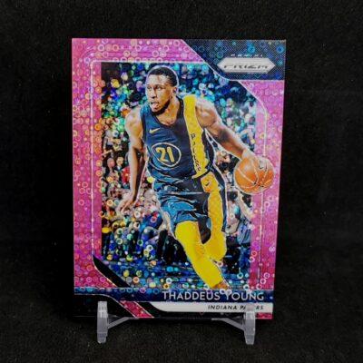 2018-19 Panini Prizm Prizms Fast Break Pink #154 Thaddeus Young /50 kosaras kártya