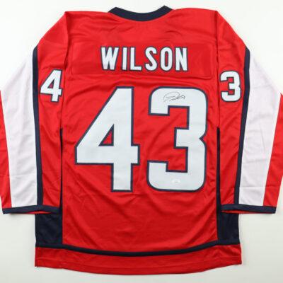 Tom Wilson aláírt CUSTOM hokimez (Capitals)