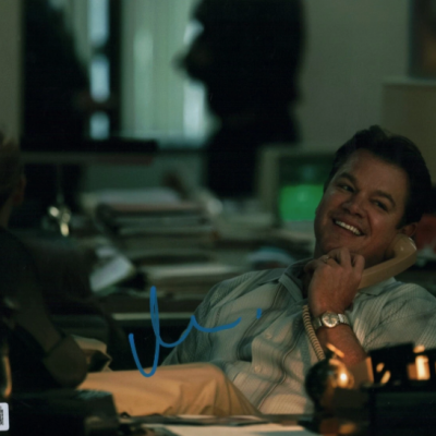 Matt Damon 8x10 aláírt fotó (Air - Harc a legendáért)