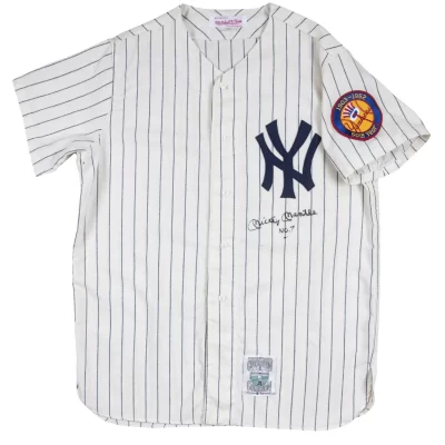 Mickey Mantle aláírt Mitchell & Ness baseball mez (Yankees)