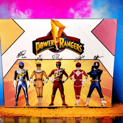 Power Rangers 16X20 aláírt fotó (Sudarso, Burrise, Mejia, Sutherland, Sudarso)