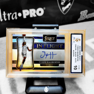 2021-22 Select In Flight Signatures #3 Tyrese Haliburton /249 MGC 10 kosaras kártya