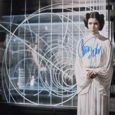 Carrie Fisher 8x10 aláírt fotó (Princess Leia)