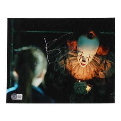 Bill Skarsgård 8x10 aláírt fotó (Pennywise)