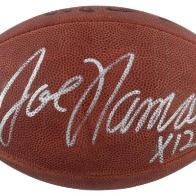 Joe Namath aláírt amerikai focilabda "x12" (New York Jets)