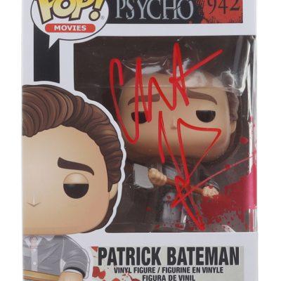 Christian Bale aláírt #942 American Psycho Patrick Bateman Funko Pop! figura (Amerikai pszichó)
