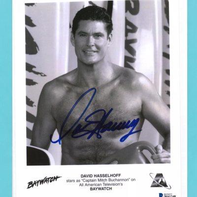 David Hasselhoff 8x10 aláírt fotó (Baywatch)