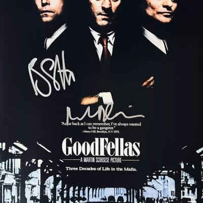 Ray Liotta & Robert De Niro Goodfellas aláírt poszter 11X17 (Nagymenők)