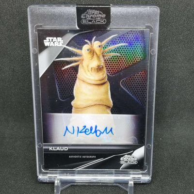 2023 Topps Chrome Black Star Wars Autographs #ANK Nick Kellington as Klaud gyűjtői kártya