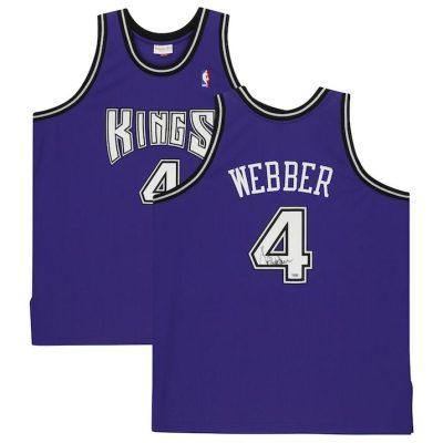 Chris Webber aláírt Mitchell & Ness kosármez (Sacramento Kings)