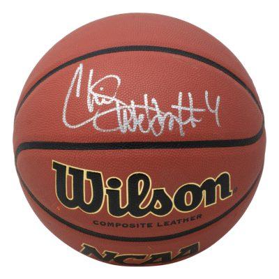 Chris Webber aláírt kosárlabda NCAA (Michigan Wolverines)