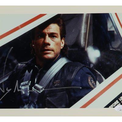 Jean-Claude Van Damme 8X10 aláírt fotó (Időzsaru)