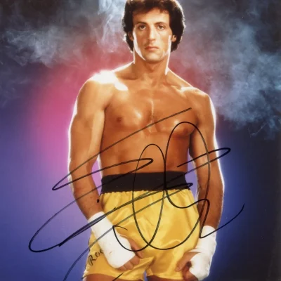 Sylvester Stallone 8X10 aláírt fotó (Rocky)