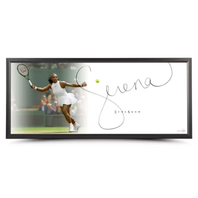 Serena Williams aláírt fotó keretben 20X46 (Tenisz)