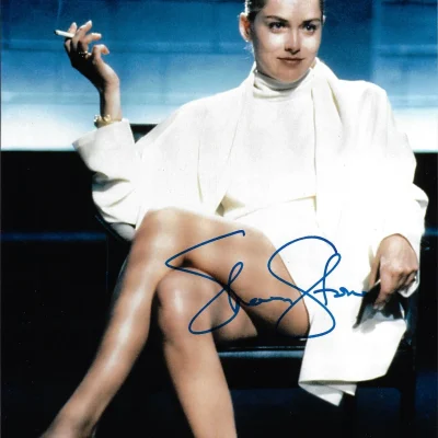 Elemi ösztön Sharon Stone 11X14 aláírt fotó (Basic Instinct)