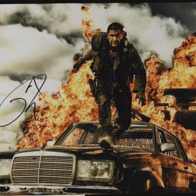 Mad Max A harag útja Tom Hardy 11X14 aláírt fotó