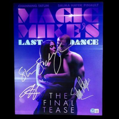 Magic Mike Salma Hayek & Channing Tatum & Steven Soderbergh 11X14 aláírt fotó