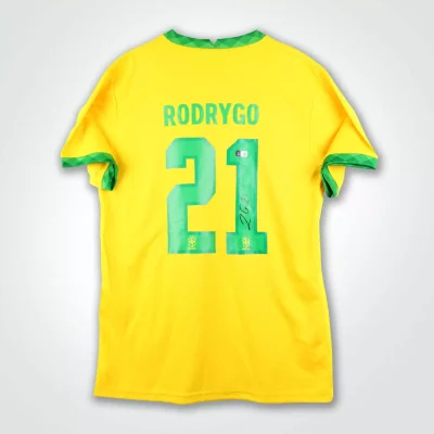 Rodrygo aláírt CUSTOM focimez (Brasil)