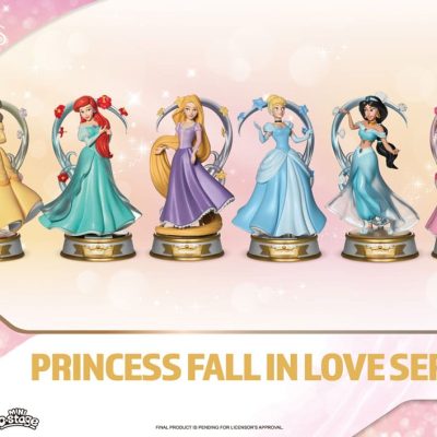Disney Mini Diorama Stage Szobors Princess Fall In Love Series 12 cm Assortment (6)