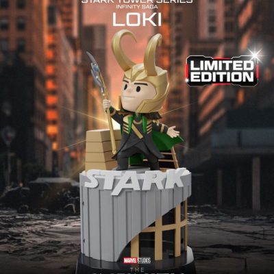 Marvel Mini Egg Attack Figura The Infinity Saga Stark Tower series Loki 12 cm