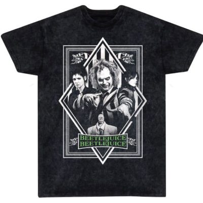 Beetlejuice 2 T-Shirt Poster Snow Wash Size L