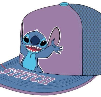 Lilo & Stitch Curved Bill Cap Stitch Standing