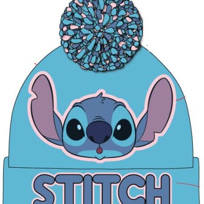 Lilo & Stitch Pom-Pom Beanie Light Blue