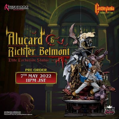 Castlevania: Symphony of the Night Elite Exclusive Szobor 1/6 Alucard & Richter Belmont 91 cm
