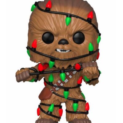 Star Wars POP! Vinyl Bobble-Head Holiday Chewbacca with Lights 9 cm