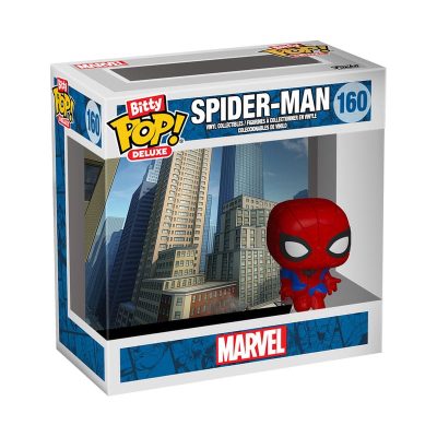 Spider-Man Bitty POP! Deluxe Vinyl Figura Spider-Man(Cityscape) Display (12) 2,5 cm