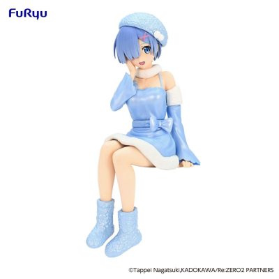 Re:Zero Starting Life in Another World Noodle Stopper PVC Szobor Rem Snow Princess Pearl Color Ver. 14 cm