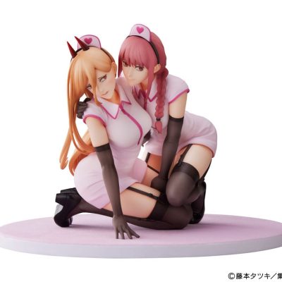 Chainsaw Man PVC Szobor 1/7 Power & Makima Nurse Ver. 14 cm