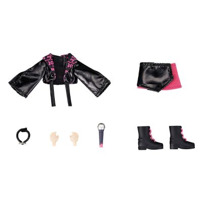 Original Character Accessories for Nendoroid Doll Figuras Outfit Set: Idol Outfit - Girl (Rose Red)