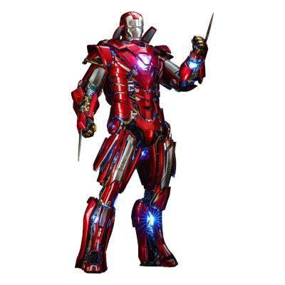 Iron Man 3 Movie Masterpiece Akciófigura 1/6 Silver Centurion (Armor Suit Up Version) 32 cm