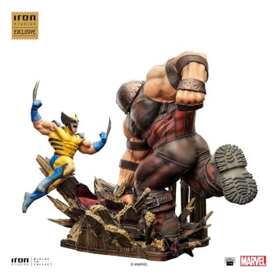 Marvel BDS Art Scale Szobor 1/10 Wolverine vs Juggernaut heo EU Exclusive 30 cm