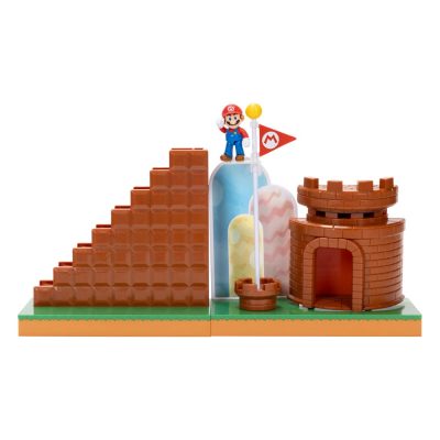 World of Nintendo Super Mario Mini Figura Playset End Level