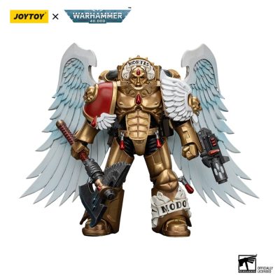 Warhammer 40,000 Akciófigura 1/18 Blood Angels Sanguinary Guard with Encarmine Axe and Inferno Pistol 12 cm