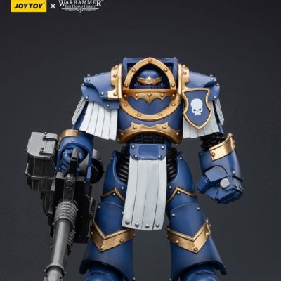 Warhammer The Horus Heresy Akciófigura 1/18 Uitramarines Cataphractii Terminator Squad Terminator with Reaper Autocannon 14 cm