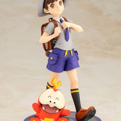 Pokémon ARTFXJ Szobor 1/8 Florian & Fuecoco 20 cm