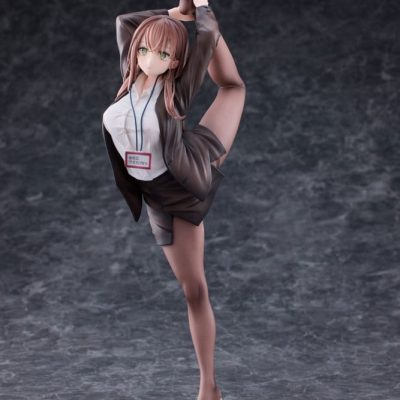 Original Character PVC Szobor 1/6 OL-chan Who Doesn't Want to Go to Work White Ver. Deluxe Edition 26 cm