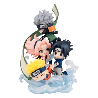 Naruto Shippuden FigUnity PVC Mini Szobor Gather here Team 7 13 cm