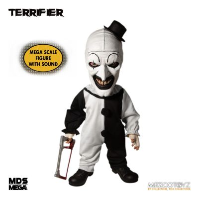 Terrifier MDS Mega Scale Plüss Doll Art the Clown with Sound 38 cm