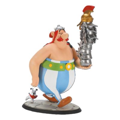 Asterix Szobor Obelix Stack of Helmets and Dogmatix 21 cm