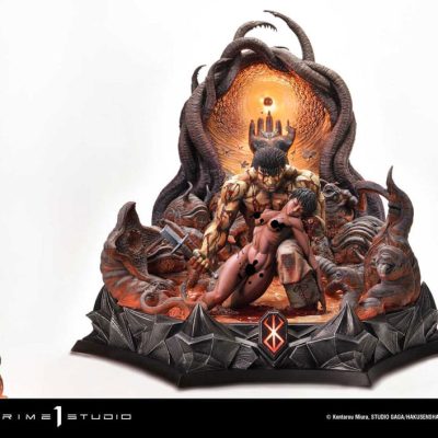 Berserk Ultimate Legacy Art Kentaro Miura Szobor 1/4 Guts & Casca 72 cm