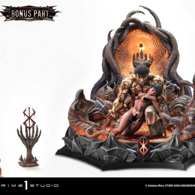 Berserk Ultimate Legacy Art Kentaro Miura Szobor 1/4 Guts & Casca Bonus Version 72 cm
