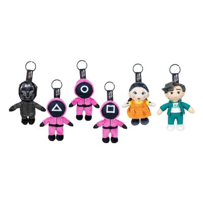 Squid Game Plüss Keychains All Stars 12 cm Assortment (24)