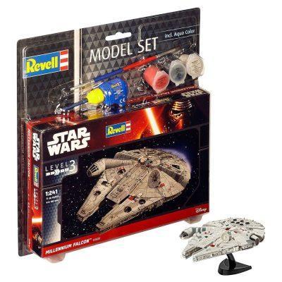 Star Wars Model Kit 1/241 Model Set Millennium Falcon 10 cm