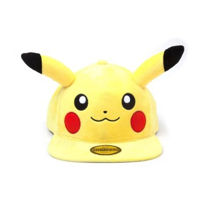 Pokémon Plüss Snapback Cap Embarrassed Pikachu