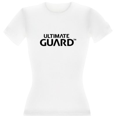 Ultimate Guard Ladies T-Shirt Wordmark White Size M